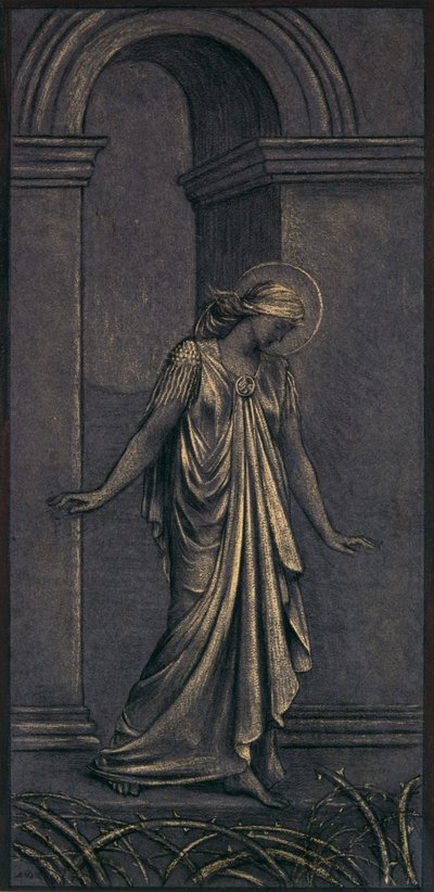 Finished Study for The Thorny Way, c.1897 by Evelyn De Morgan